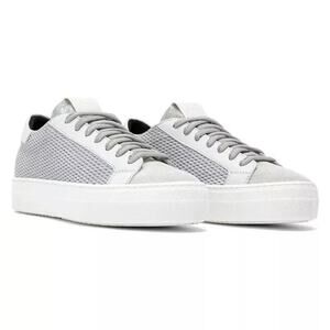 P448 Thea Low Top Sneakers Stardust Silver Multi Size 8